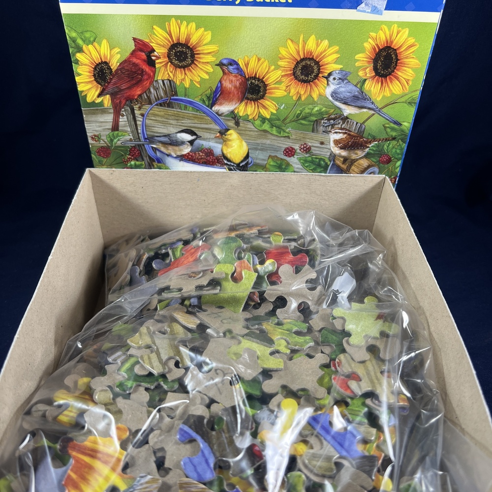 Louisa Jean Puzzle 500 Piece Berry Bucket Art Hobby EcoFriendly Vivid Charming - Picture 2 of 3
